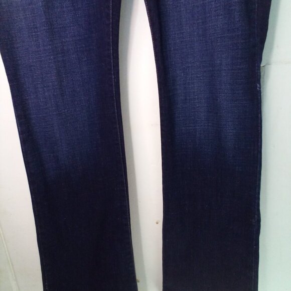 Lee Jeans Women 18 Long Curvy Fit Boot Cut Dark Wash Blue - Picture 8 of 16